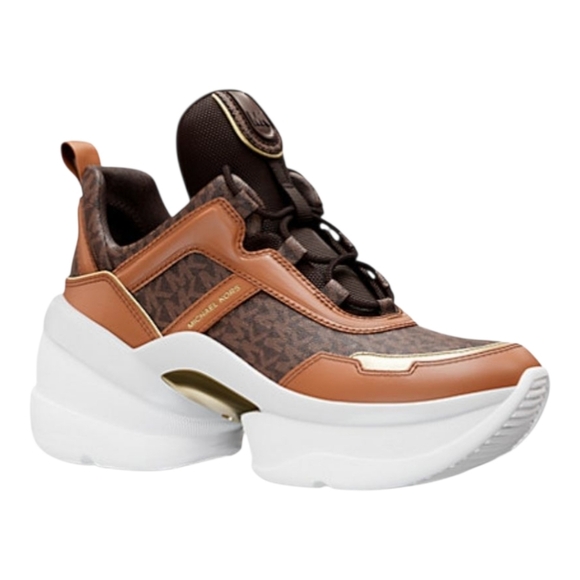Michael Kors Olympia Trainer Sneaker Shoe Sz 6.5M - Picture 1 of 7